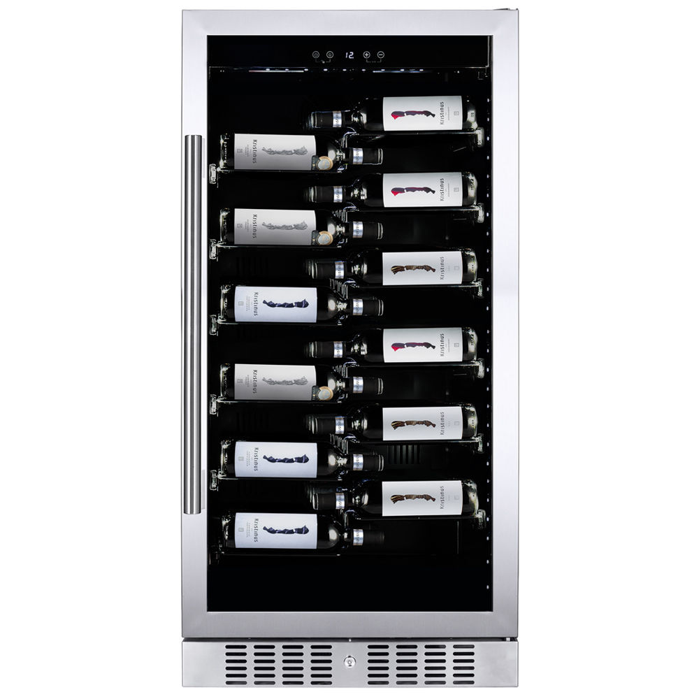 Фото Шкаф винный встраиваемый Винный холодильник (шкаф) компрессорный Dunavox DX-70.258SS