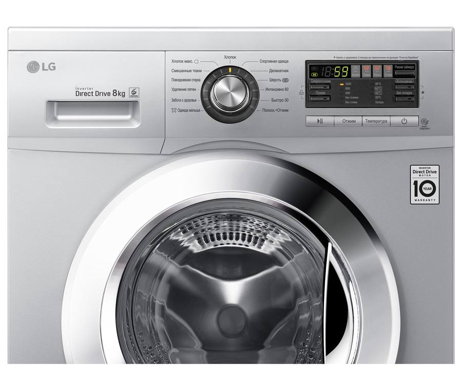 Превью картинка Стиральная машина с фронтальной загрузкой LG F1296TD4 #8