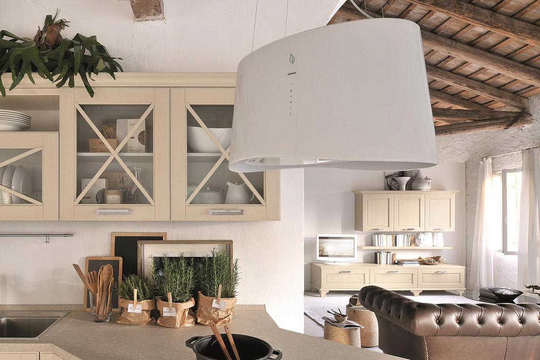 Превью картинка Островная вытяжка Falmec MARE E.ION IS GLASS WHITE #3