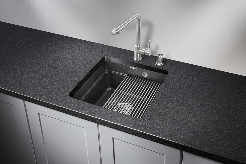 Фото Кварцевая мойка GRANULA 4501U, ЧЁРНЫЙ