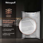 Превью картинка  Холодильник side by side Weissgauff WSBS 500 Inverter NoFrost White Glass #7