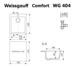 Превью картинка Мраморная мойка Weissgauff WG 404328 Comfort Beige Sand #2