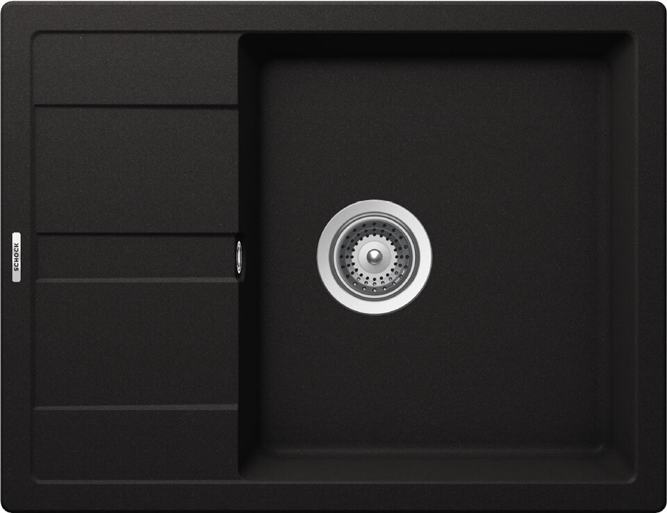 Фото Гранитная мойка SCHOCK OPTIMA 50D CRISTALITE неро