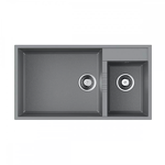 Превью картинка Гранитная мойка Omoikiri Tedori 85-2-U-GR Tetogranit/leningrad grey #1