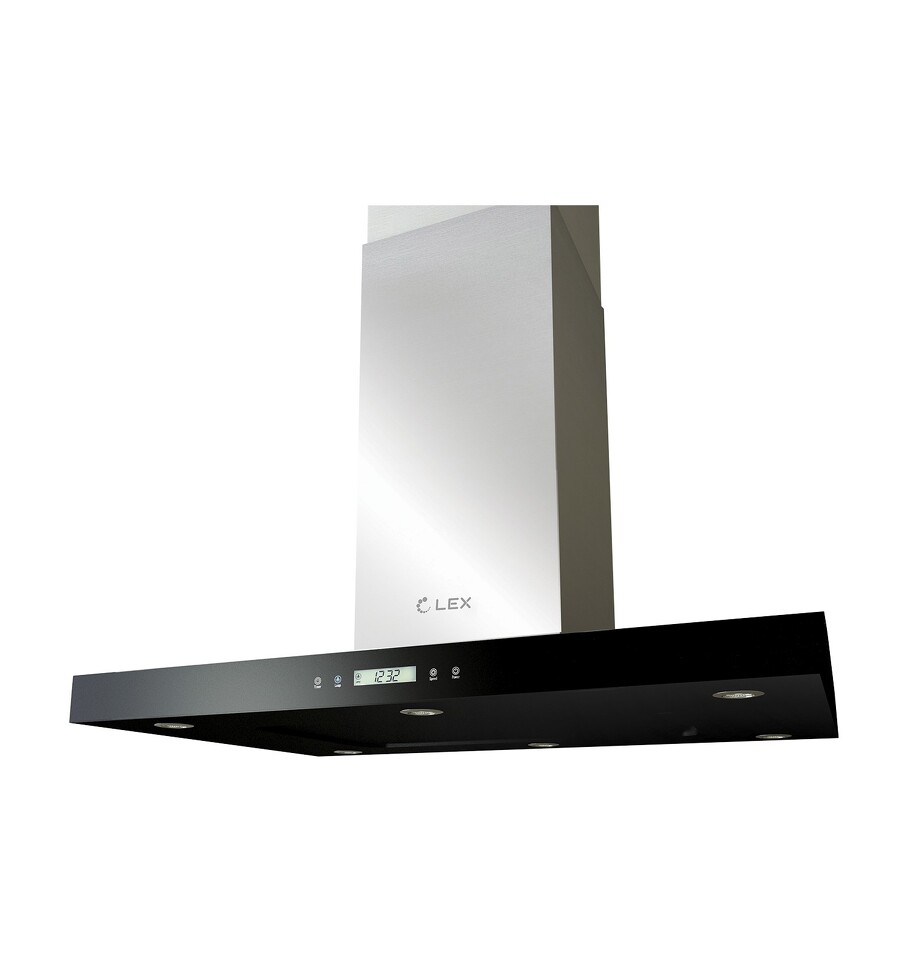 Фото Т-образная вытяжка  Lex Solaris Isola 900 Black