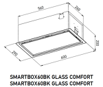 Превью картинка Полновстраиваемая вытяжка Meferi SMARTBOX60WH GLASS COMFORT #2