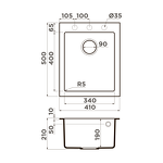 Превью картинка Omoikiri Bosen 41A-GB Artceramic/графит #2
