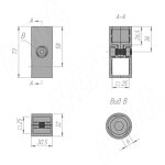 Превью картинка PULSE CUBO Соединитель перпендикулярный 2-х труб, хром (CN2535CR) #4