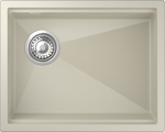 Превью картинка Гранитная мойка Rivelato LINO 554-L 1-чаш 550*440 beige scuro #1