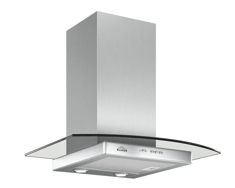 Фото Т-образная вытяжка  Elikor Кристалл 60Н-430-К3Д нерж/тонир
