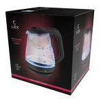 Превью картинка Чайник Lex LX 3003-1, чайник стеклянный (черный) #5