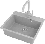 Превью картинка Мраморная мойка Weissgauff WG 104310 Comfort Cold Grey #13