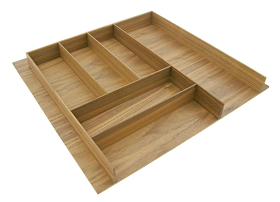 Картинка Деревянный лоток WOODLINE для столовых приборов, ширина фасада 600 мм, 524x472х49 мм, дуб