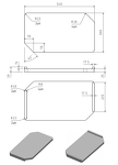 Превью картинка Rivelato Доска для мойки RM_V3 300*540*39 мм с лого бук массивRM_V3 #2