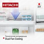 Превью картинка Холодильник с верхней морозилкой Hitachi R-BG410PUC6X XGR #7
