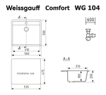 Превью картинка Мраморная мойка Weissgauff WG 104310 Comfort Cold Grey #1