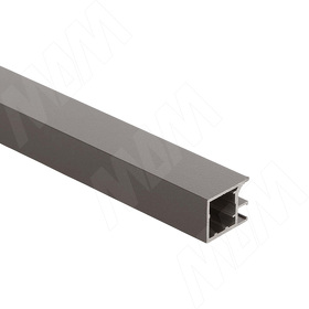 Картинка PULSE ФЛЭТ Профиль рамочный узкий, 26х22, графит (краска), L-3000 (FP00314GP-S3)
