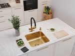 Превью картинка Смеситель для кухни EMAR ЕС - 3015 PVD Golden #2