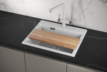 Превью картинка Кварцевая мойка GRANULA 5804, АРКТИК #1