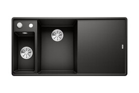 Картинка Blanсo AXIA III 6 S-F SILGRANIT черный чаша слева, доска стекло c кл.-авт. InFino®