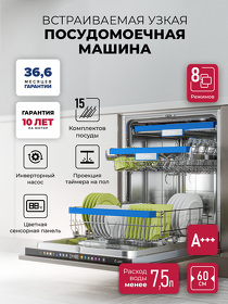 Картинка Lex PM 6083А N color Lux посудомоечная машина