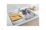Превью картинка Металлическая мойка Blanсo CLASSIC PRO 45 S-IF нерж.сталь зерк.полировка с клапаном-автоматом InFino #3