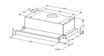 Превью картинка Встраиваемая вытяжка Weissgauff TEL 600 Black Glass #15