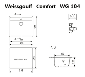 Картинка Weissgauff WG 104310 Comfort Cold Grey