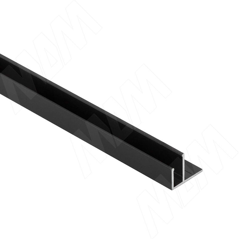 Фото PULSE Профиль SM8, накладной, для ленты FLEX, черный, 16х8,5мм, L-2000 (LSP-SM8-ALU-2000-BL)