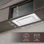 Превью картинка Полновстраиваемая вытяжка Weissgauff Aura 850 WH #8