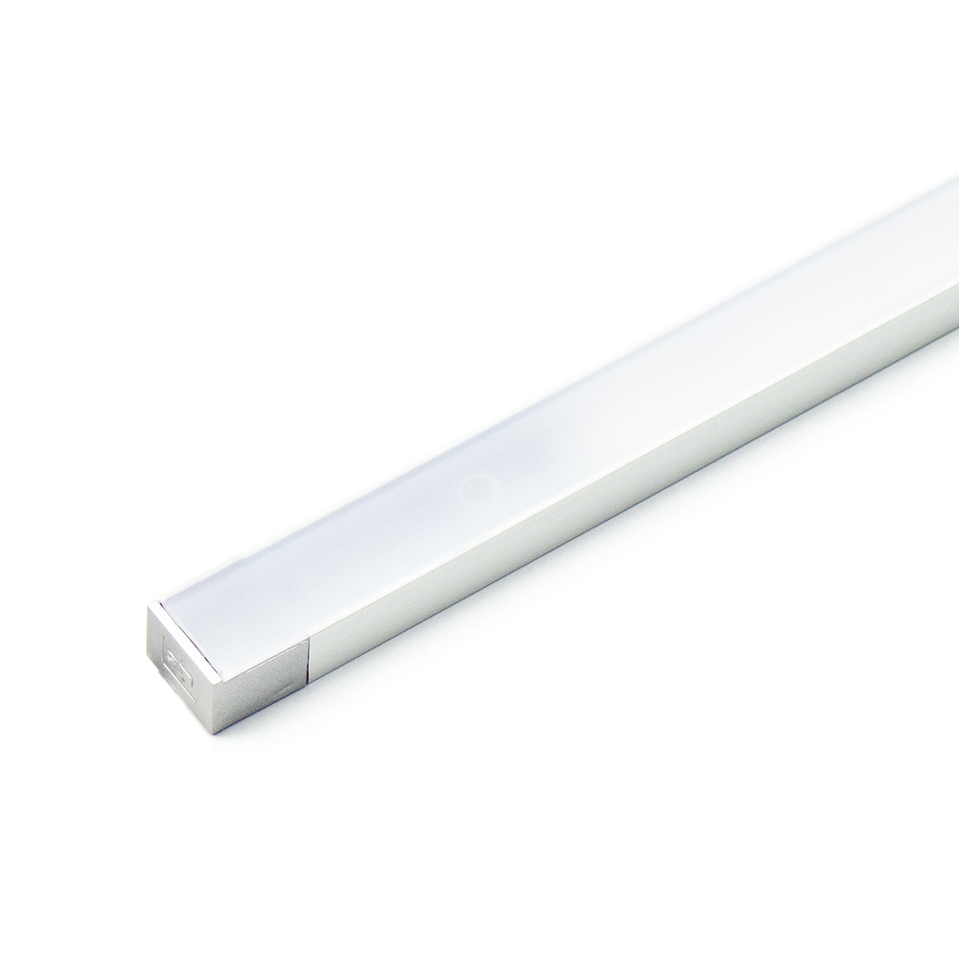 Фото DLIGHT Светодиодный светильник MEC без выключателя, 9.6 W/м, теплый, алюминий