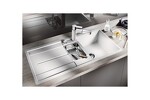 Превью картинка Гранитная мойка Blanсo METRA 6 S-F SILGRANIT PuraDur белый с клапаном-автоматом #2
