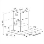 Превью картинка Т-образная вытяжка  Lex Apollo N 600 Inox #5