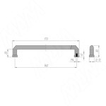 Превью картинка PULSE Ручка-скоба 160мм черный матовый (BH.81.160.BLM) #3