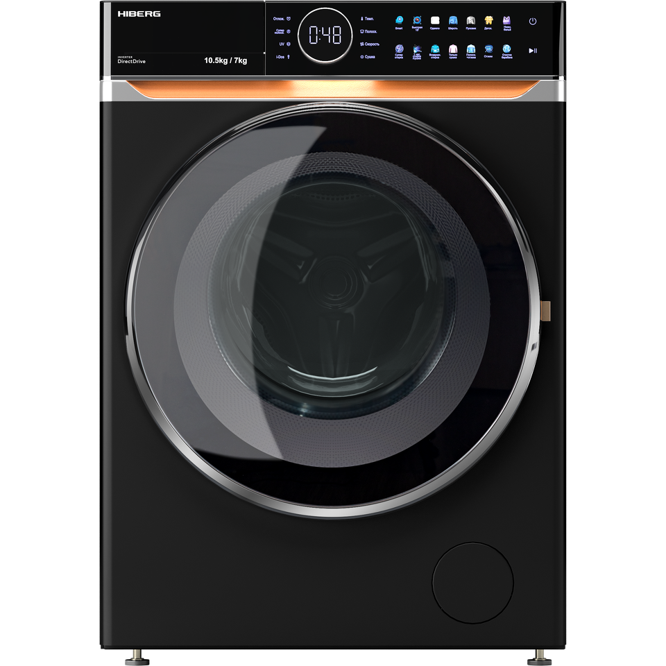 Фото Стиральная машина с фронтальной загрузкой HIBERG i-DDQ10 - 10714 B