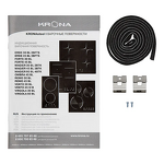 Превью картинка Индукционная варочная панель домино KRONA ERDE 30 BL 2BFTS #11