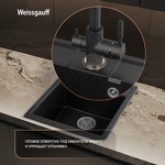 Превью картинка Мраморная мойка Weissgauff WG 406308 Comfort Onyx #12