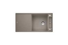 Картинка Blanсo AXIA III XL 6 S SILGRANIT PuraDur серый беж, разделочный столик ясень c кл.-авт. InFino