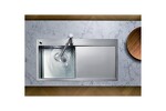 Превью картинка Металлическая мойка Blanсo CLARON 5S-IF/А (чаша слева) нерж.сталь зеркальная полировка с  кл.-авт. InFino и управлением PushControl #3