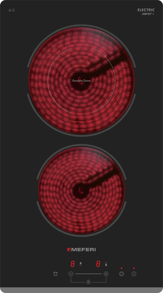 Фото Электрическая варочная панель домино Meferi MEH302BK COMFORT PLUS