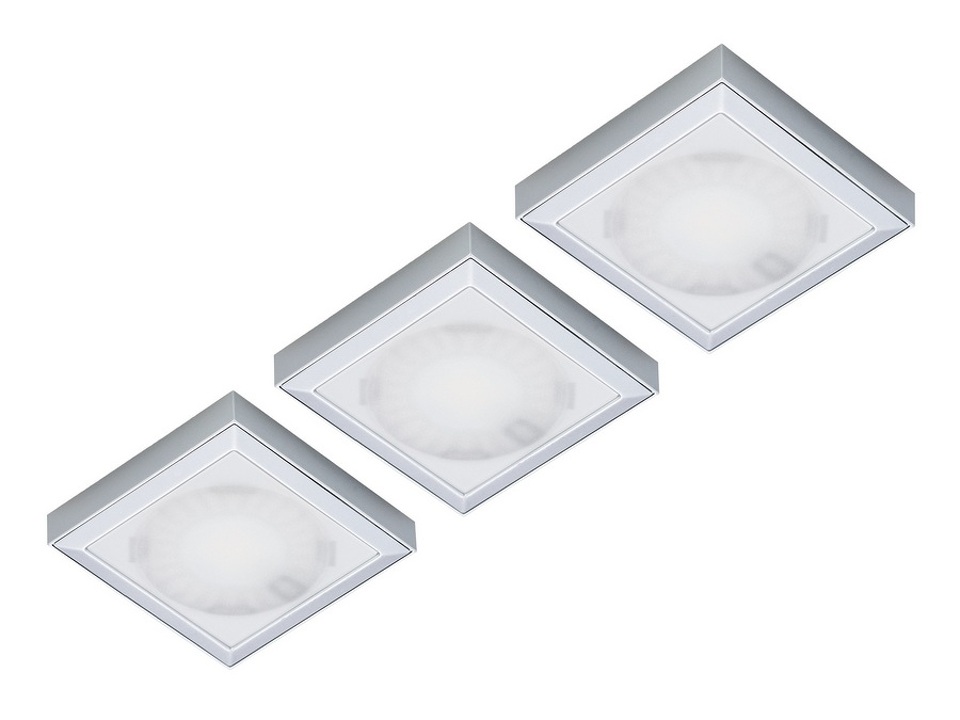 Фото Forma e Funzione Комплект из трансф-ра и 3-х накладных светодиод. светильника SUN QUADROxT, 24V, дневной, алюминий