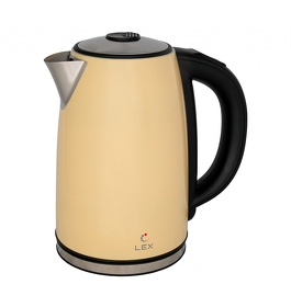 Картинка Lex LX 30021-3, чайник электрический (бежевый)
