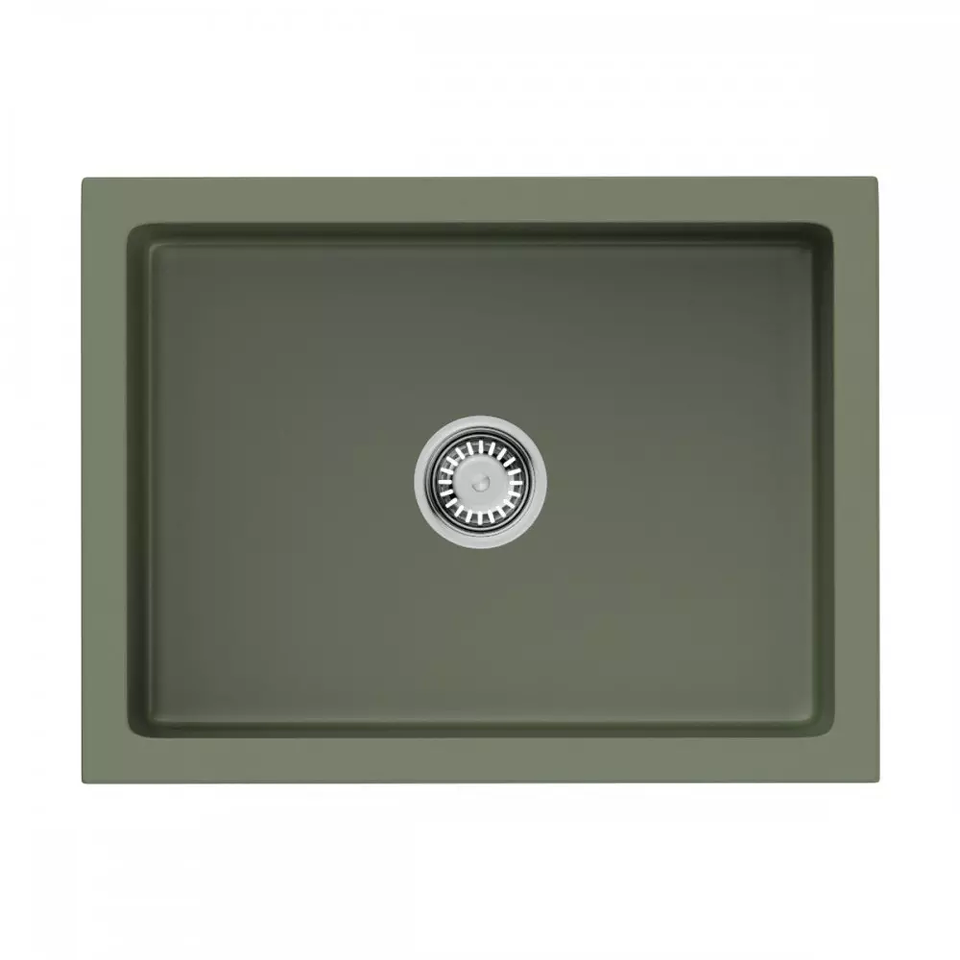 Фото Гранитная мойка Omoikiri Mikura 61-OL Natceramic/olive