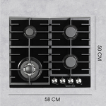 Превью картинка Газовая варочная панель Zigmund & Shtain M 28.6 B #10