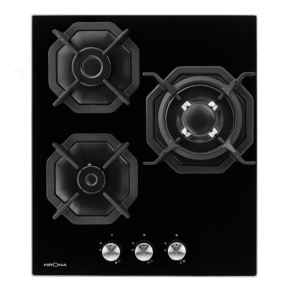 Фото Газовая варочная панель KRONA ALBERO 45 BL газовая варочная поверхность (независимая)
