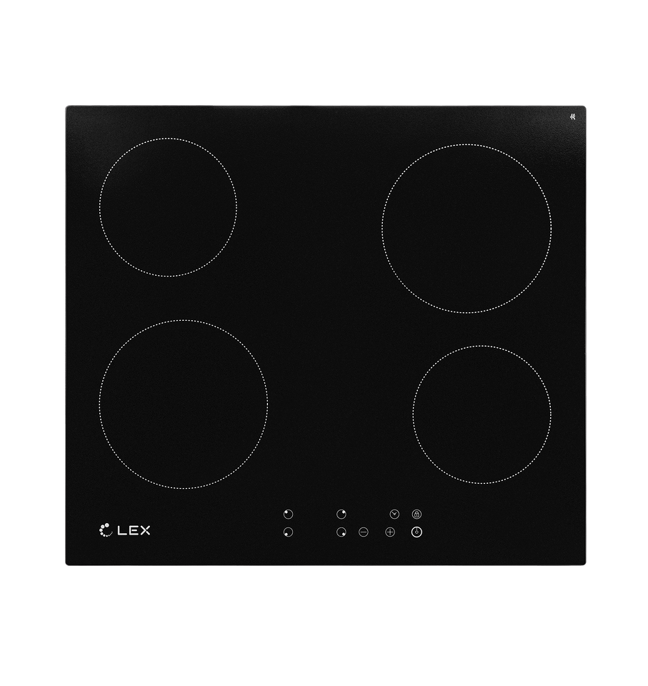 Фото Электрическая варочная панель Lex EVH 640-0 BL панель стеклокерамическая электрическая