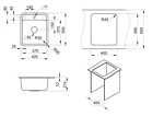 Превью картинка Кварцевая мойка GRANULA 4202, ГРАФИТ #3