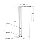 Превью картинка Цилиндрическая вытяжка Lex TORO 350 WHITE воздухоочиститель #2