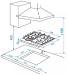 Превью картинка Газовая варочная панель Haier HHX-G64RFB #5