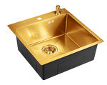 Превью картинка Металлическая мойка EMAR EMB-117A PVD Nano Golden #1